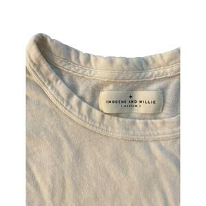 Imogene + Willie Cream Classic Knit Pocket Tee Size Medium